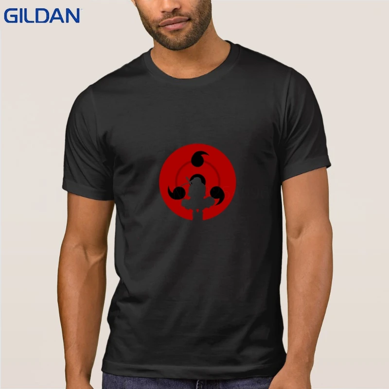 2018 модная футболка для мужчин s Наруто Sharingan с круглым вырезом Funky хлопок досуг