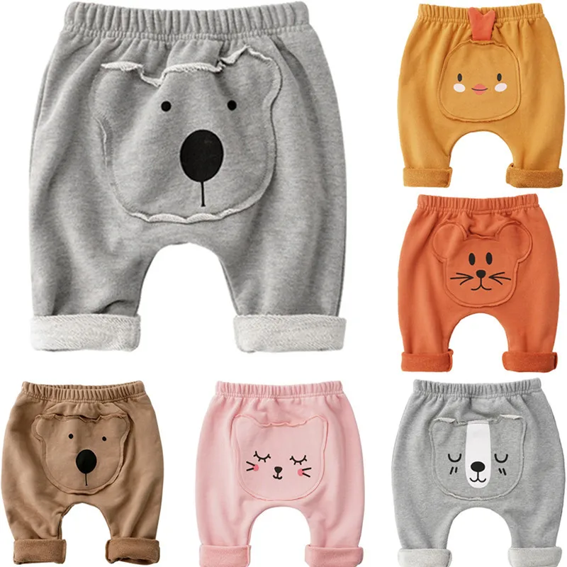 Cute Newborn Kids Boys Girls Pants Cartoon bear Clothes Long Child Leggings Bottoms Trousers | Детская одежда и обувь