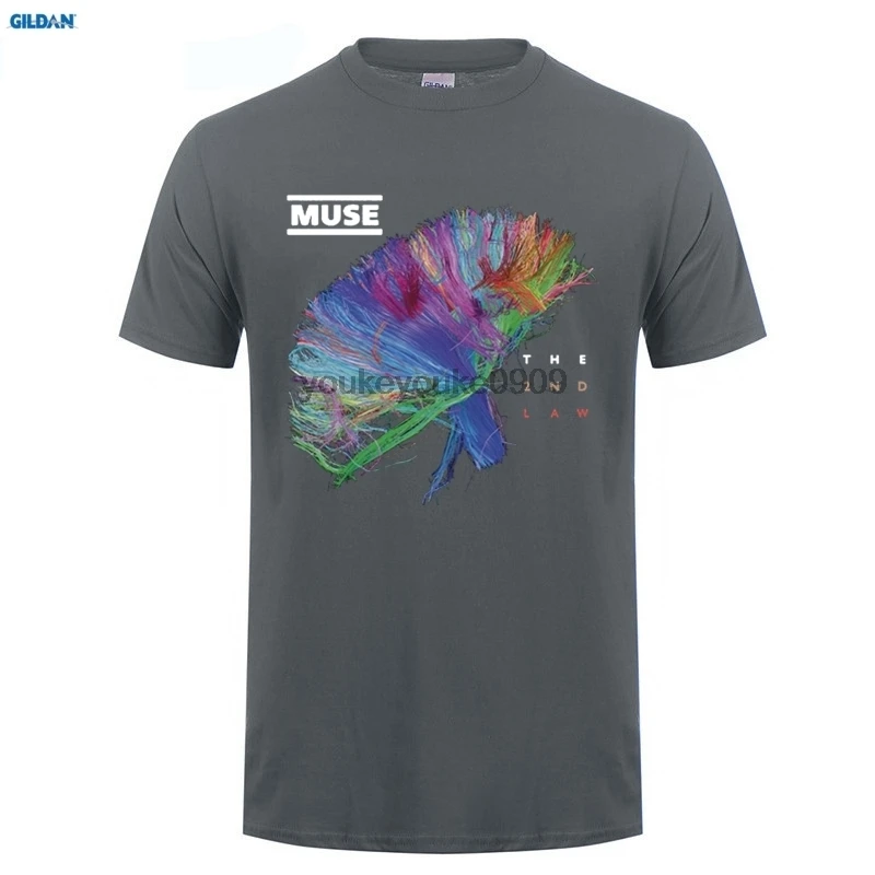 GILDAN Новый MUSE 2-ой LAW рок группа мужская белая черная футболка Размер новейшая мода