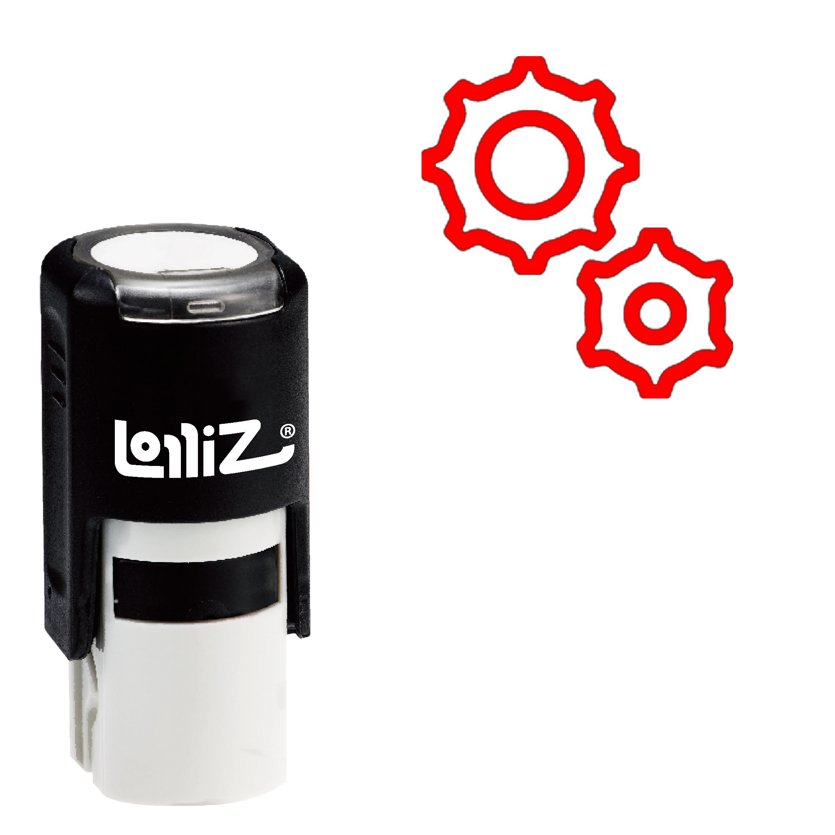 

LolliZ Gears самозаправляющийся резиновый штамп-Современная серия символов