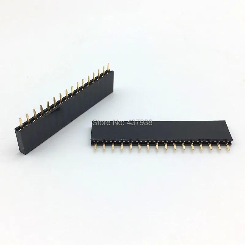 100 шт. 2 54 мм 1x16P штыревой разъем Женский Однорядный прямой 1*16 Pin|Соединители| |