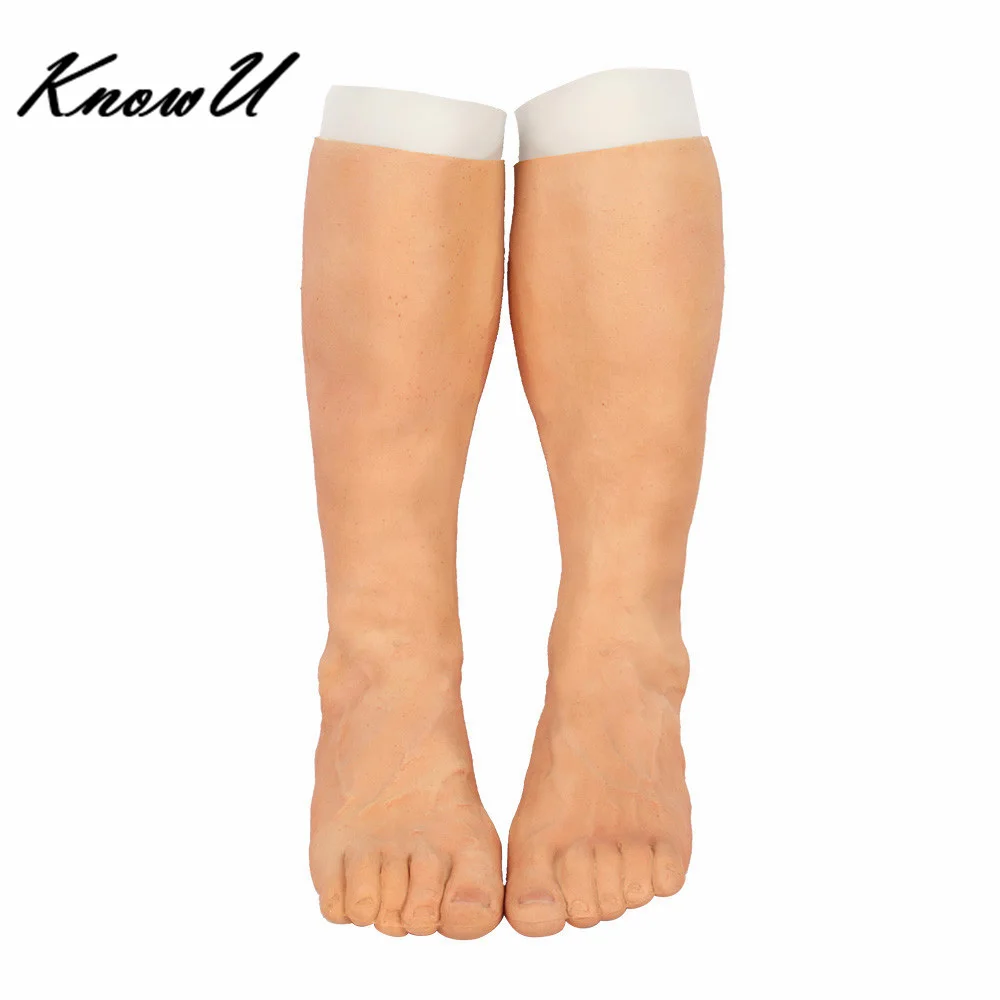 Силиконовый протез KnowU с высокой степенью имитации кожи искусственных ног шрамов