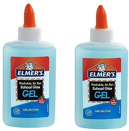 118 мл Elmer's моющийся школьный клей без запуска гель Elmers жидкий синие гелевые