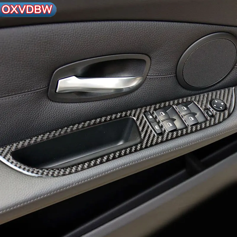 Аксессуары для bmw e60 автомобильная наклейка стеклоподъемник из углеродного