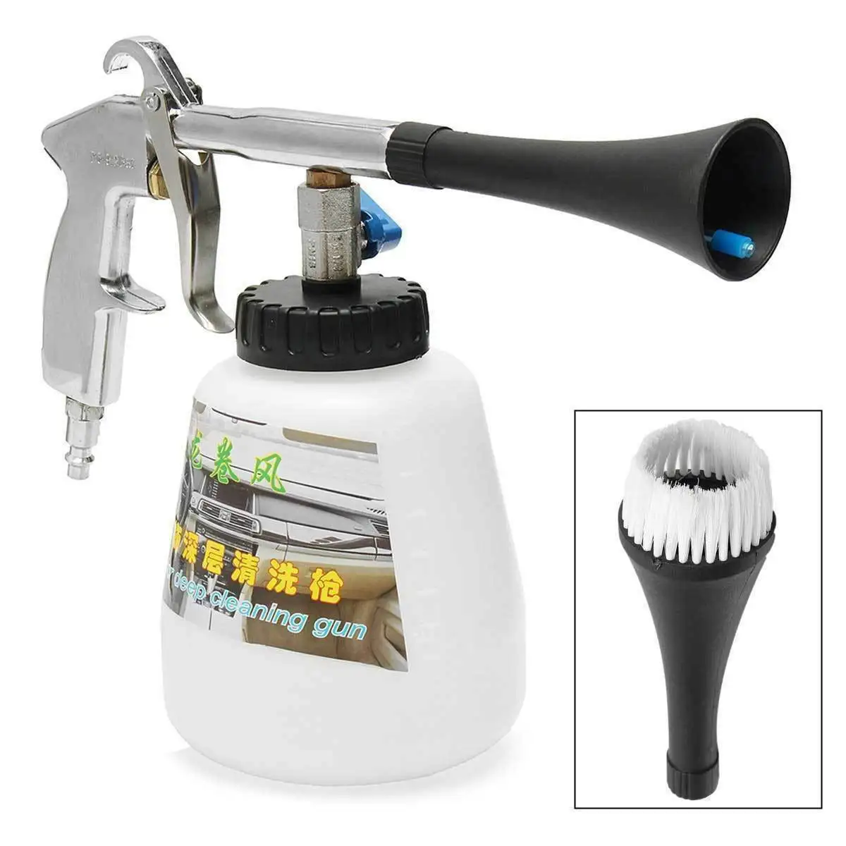 США высокого давления Авто Воздушный Пульс чистки пистолет щетка шайба пены Уход