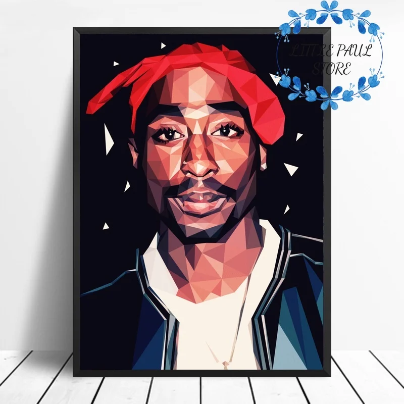 Художественный постер TUPAC SHAKUR на холсте музыкальный настенные картины для