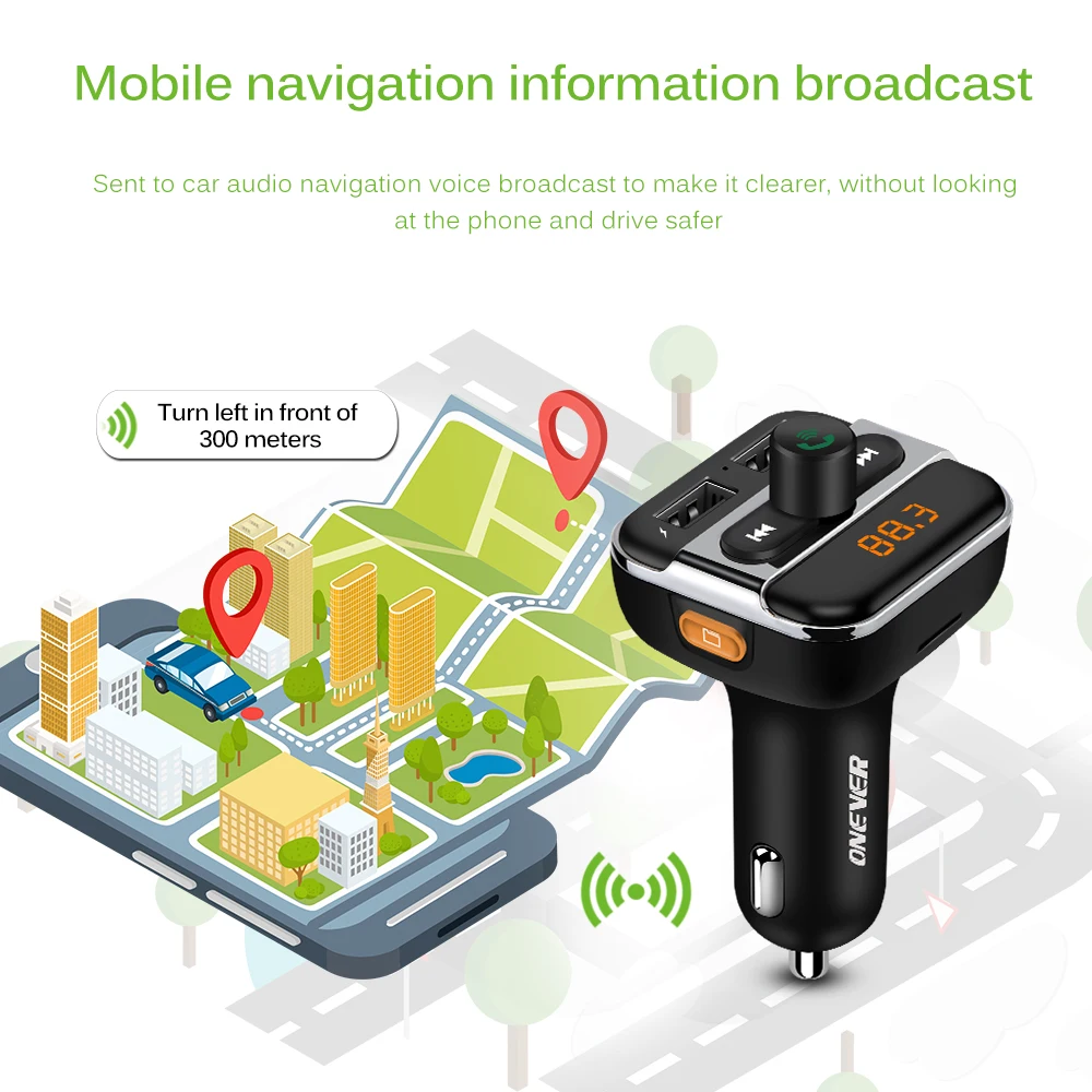 FM передатчик Bluetooth Автомобильный MP3 плеер беспроводной автомобильный комплект
