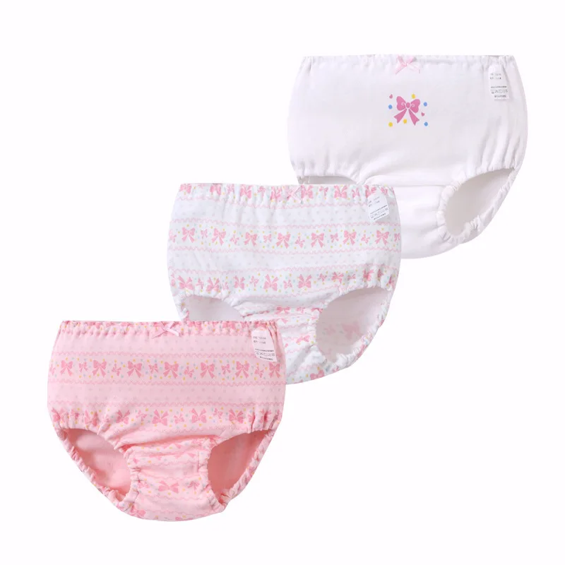 Children girls underwear Underpants Three Bar Boxed My Parents Dear Woman Baby Bread Pants Cartoon 3Pcs/lot |