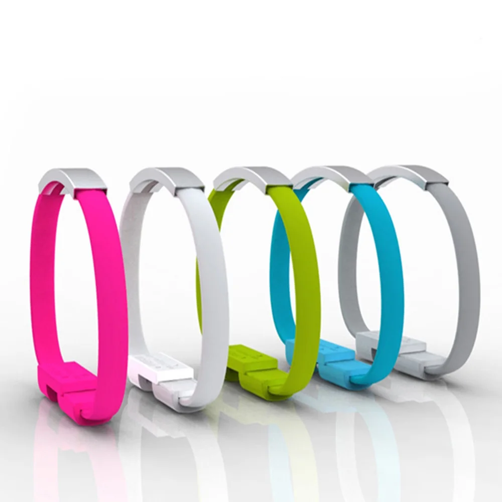 KISSCASE цветной мини микро-usb браслет зарядное устройство кабель для зарядки и