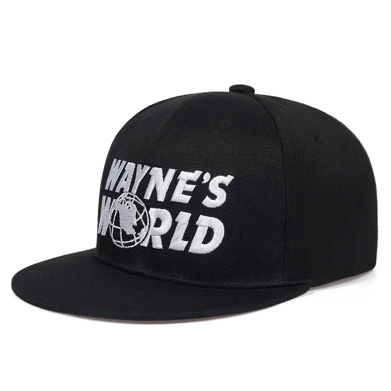 Новинка 2019 черная бейсболка WAYNE'S WORLD Модная стильная Снэпбэк Кепка с вышивкой