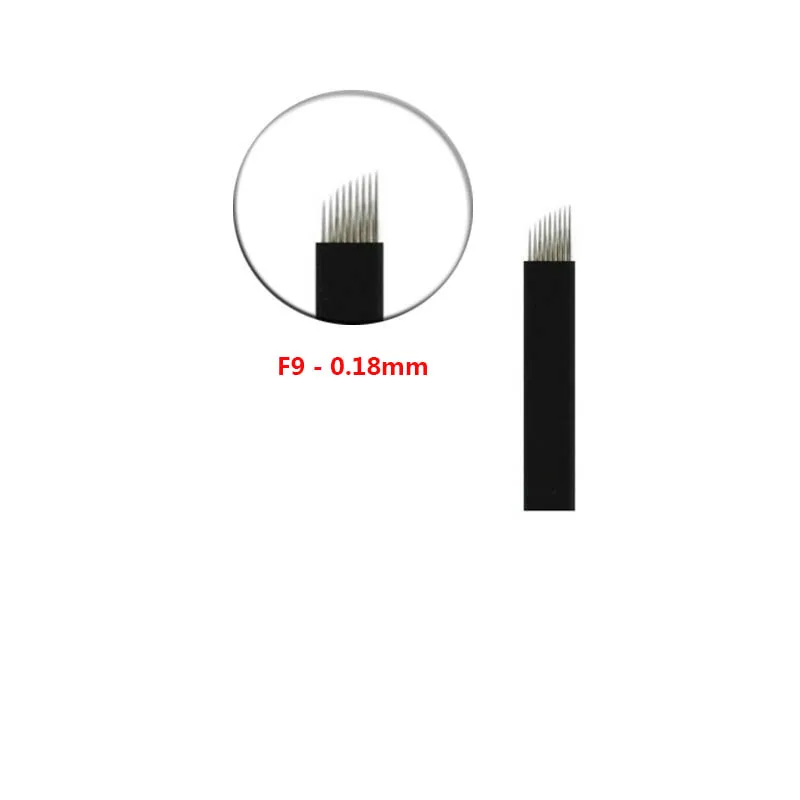 500 шт 7 9 11 12 14 Pin Перманентный макияж ручные иглы татуировки бровей CF/U формы для 3D