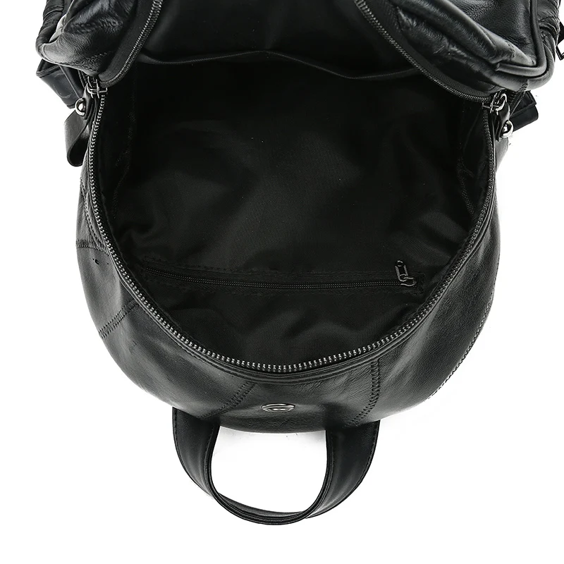 Новинка 2019 женские рюкзаки из овечьей кожи женский рюкзак натуральной Большой