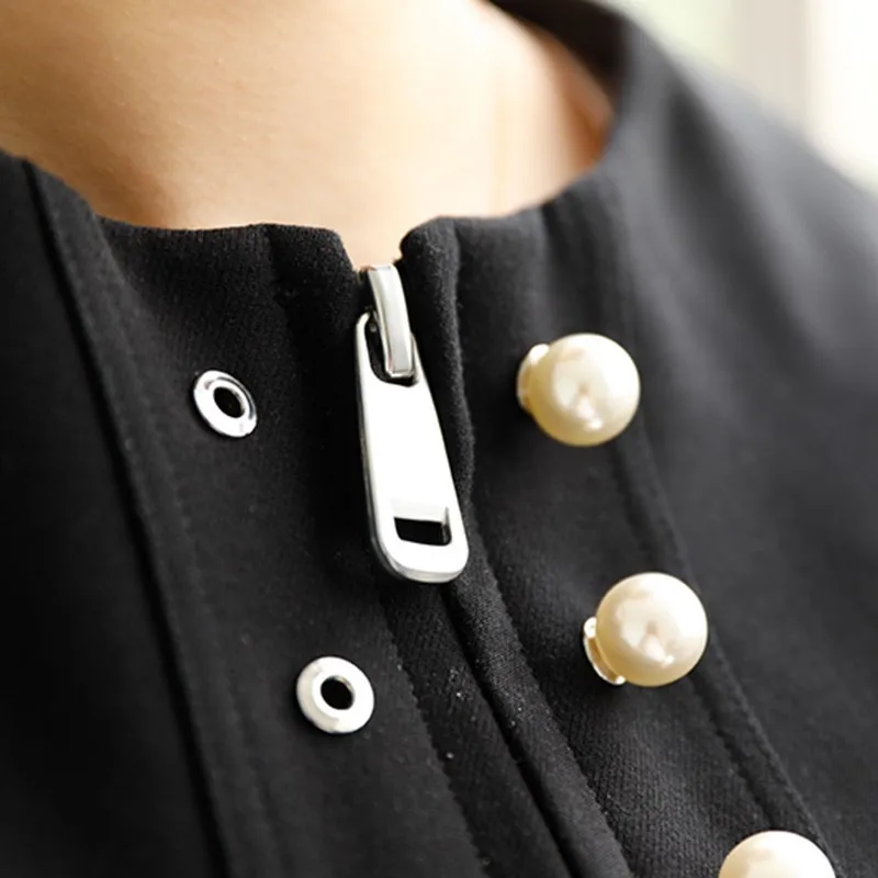 TWOTWINSTYLE осенние женские костюмы с длинным рукавом жемчуг блочек пальто Высокая