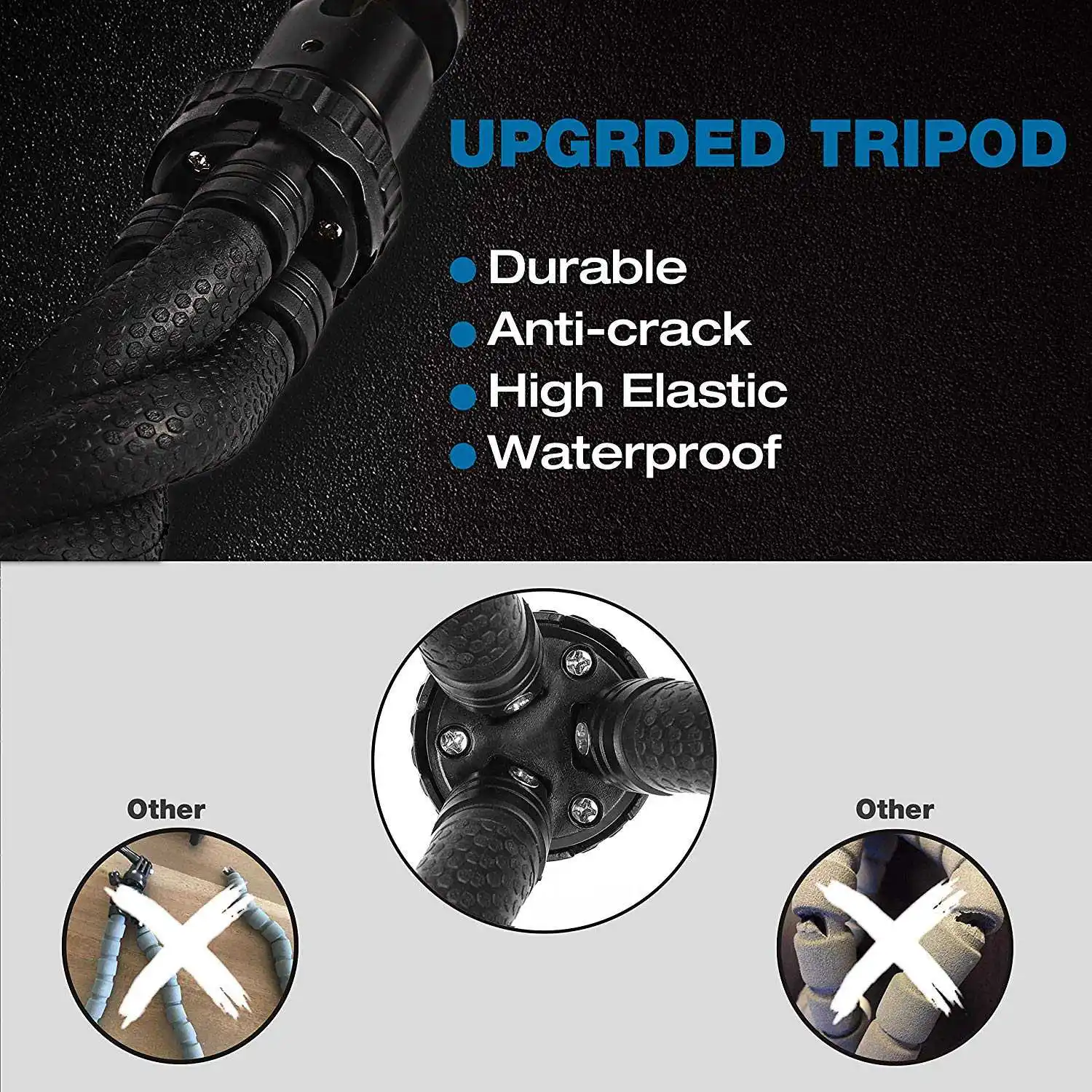 Верхний Штатив для телефона Гибкий штатив сотового регулируемый держатель