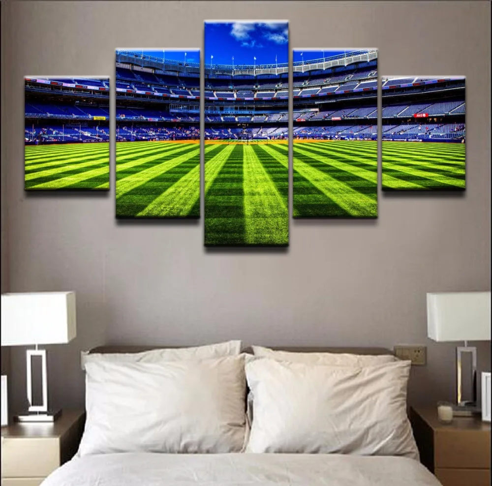 Canvas HD Prints Posters Home Decorative Pictures Framework 5 Pieces Sports Stadium Landscape Paintings Living Room Wall Art | Дом и сад