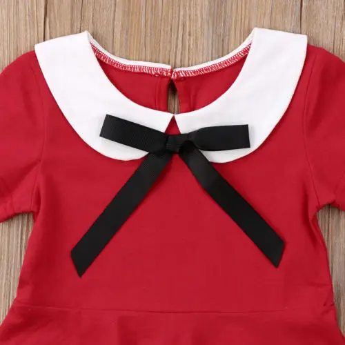 Детское милое однотонное летнее платье с бантиком для новорожденных и маленьких