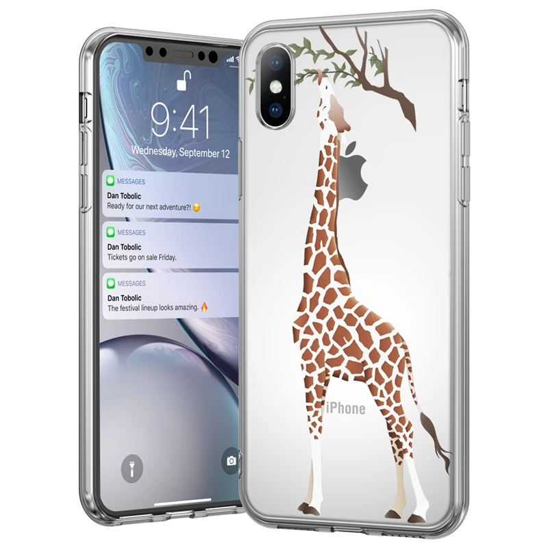 Lovebay чехол для телефона iPhone 6 6s 7 8 Plus X XR XS Max 5 5S SE Модный милый мультяшный жираф
