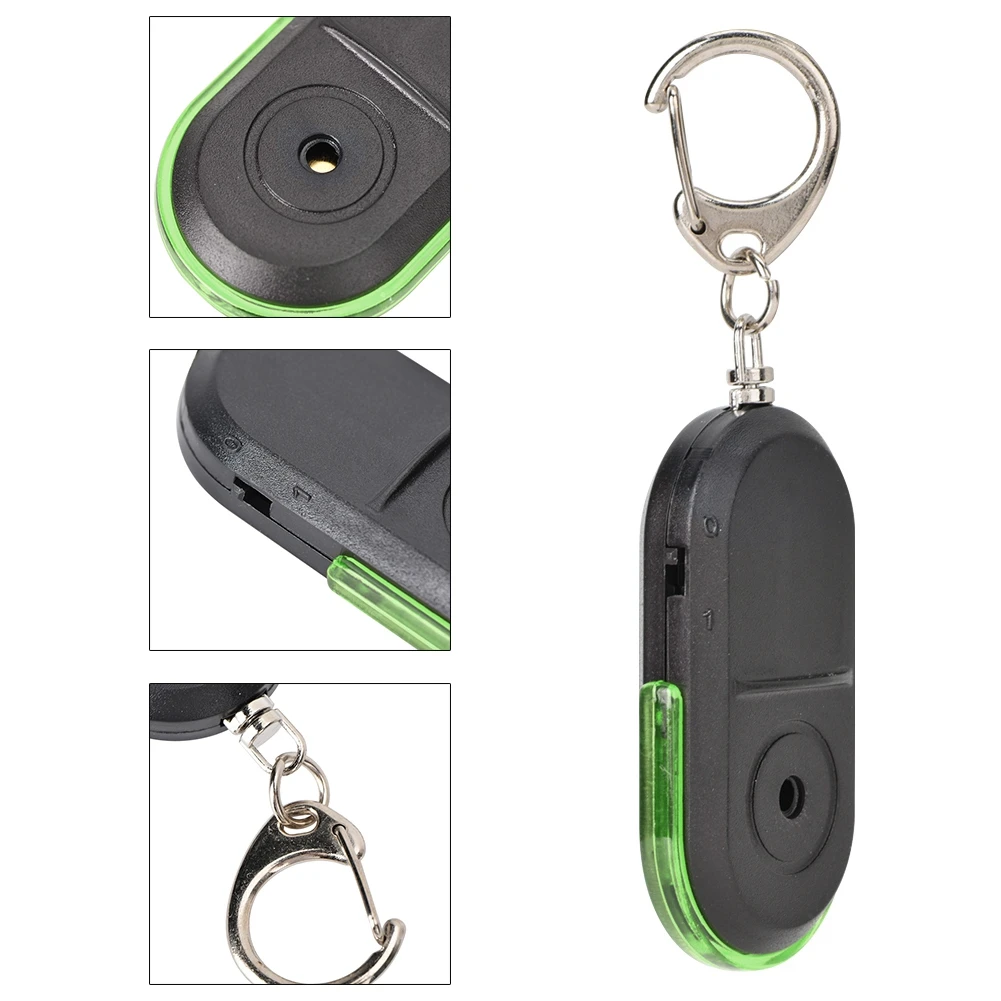 Wireless Anti-Lost Alarm Key Finder Locator Whistle Sound LED light with Battery Hot Sale |