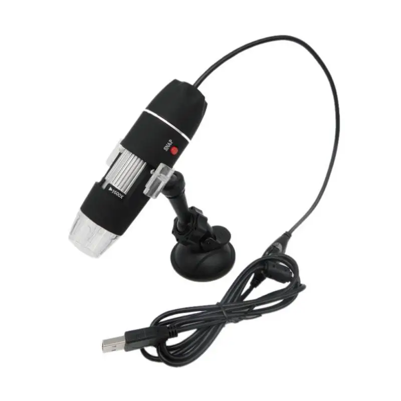 1600X 2-in-1 USB Portable 8 LED Digital Microscope Endoscope Camera Microscopio Magnifier Electronic W/ Stand | Инструменты