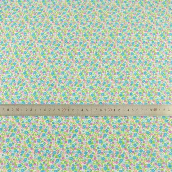 2016 New Arrivals Art Work Lovely Little Pink and Green Flowers 100% Cotton Fabric Designs Tecido Doll Patchwork Clothing Sewing|sewing