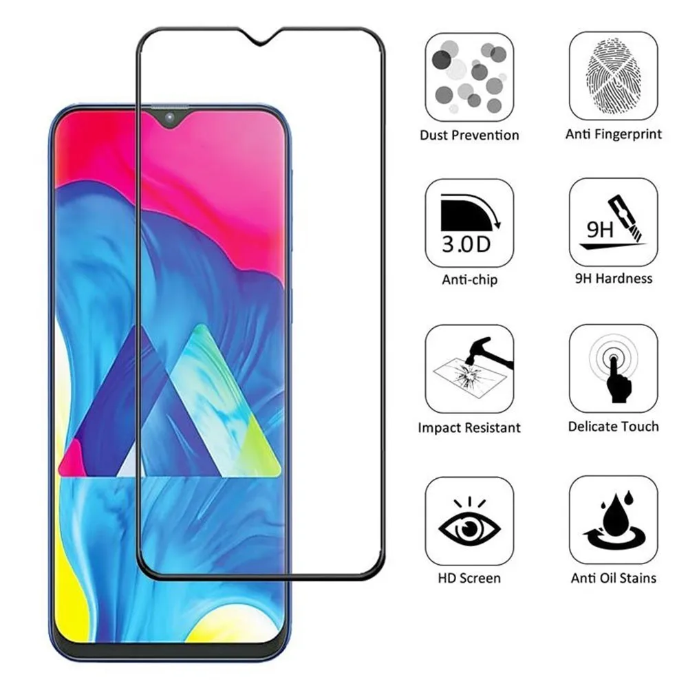 3D Full Glass For Samsung A 10 20 30 40 50 60 70 80 90 2019 Screen Protector Glass For Samsung Galaxy M 10 20 30 Tempered Glass images - 6