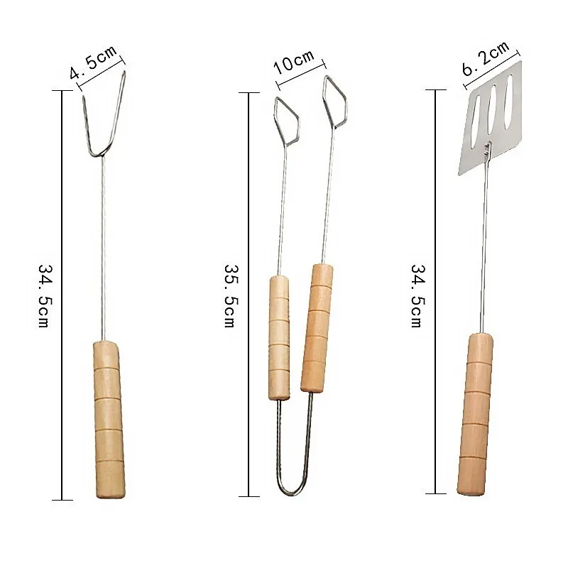 3 шт./компл. барбекю набор инструментов многофункциональный вилка для на