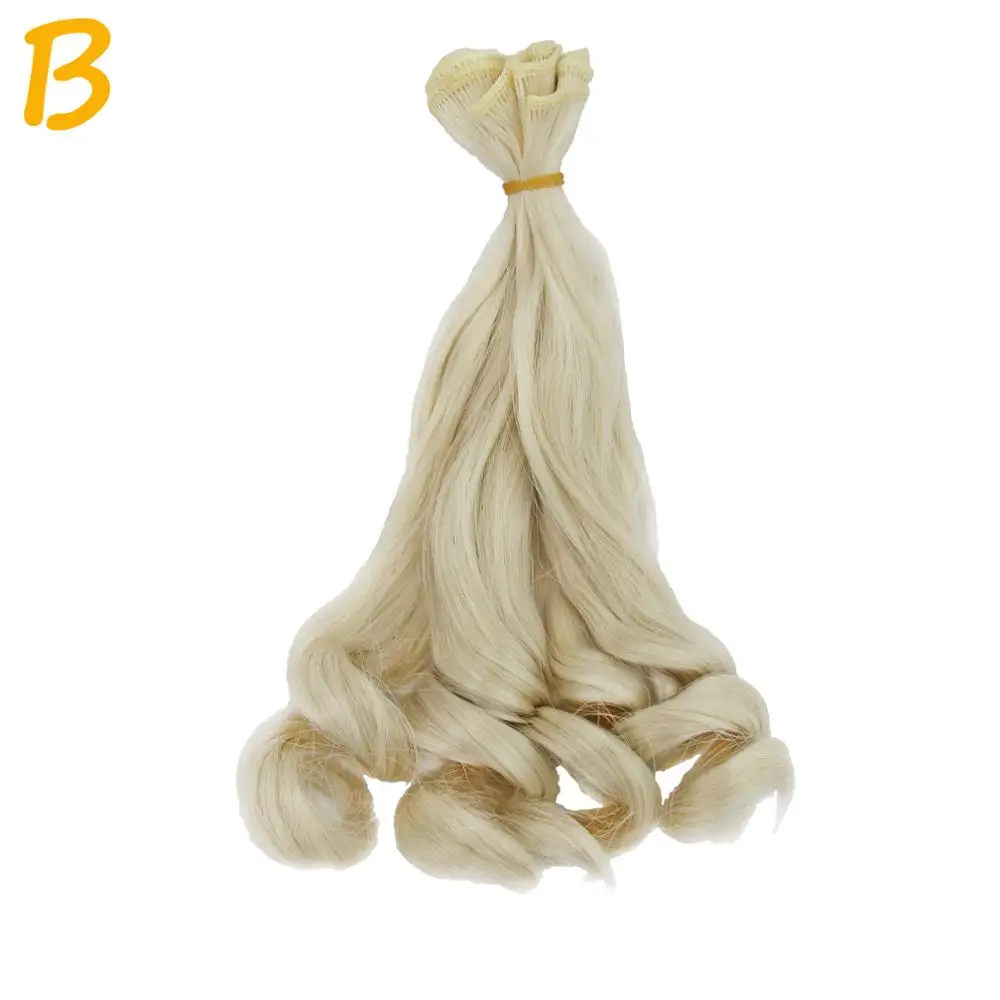 1x20 см * 100 BJD парики прямые длинные волосы большая кривая кукла парик вьющиеся DIY