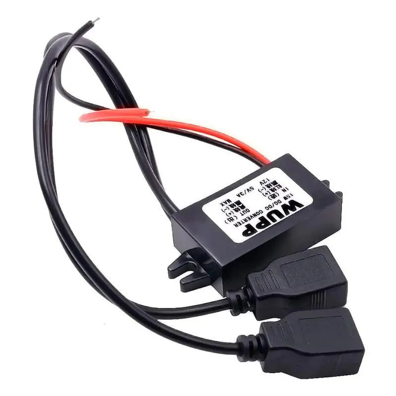 1 шт. двойной USB кабель 3A DC 12V постоянного тока до выход 5V автомобильный