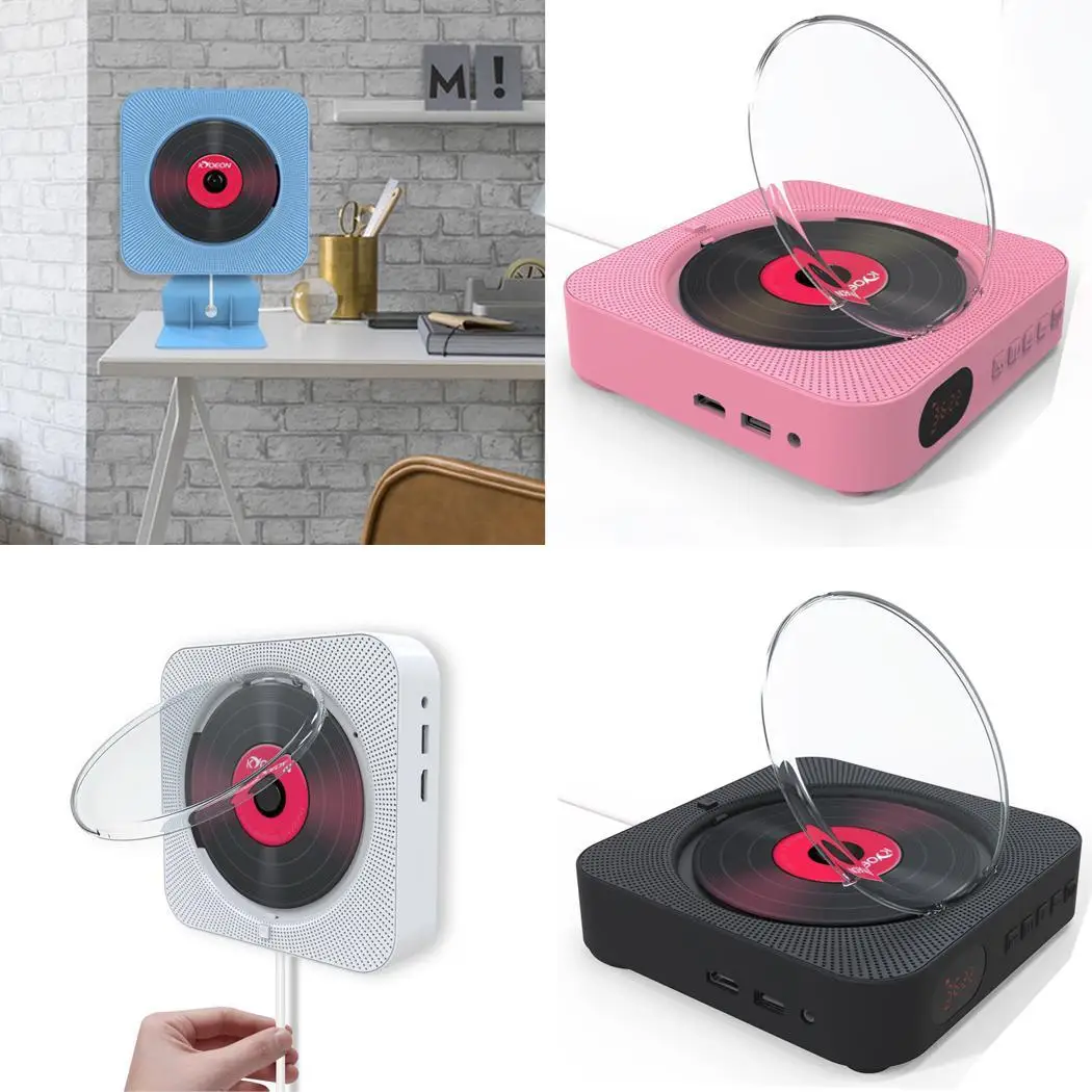 Настенный Bluetooth CD плеер динамик музыка 10 Вт Вытяните кабель питания
