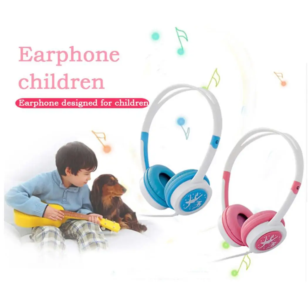Милые детские Проводные Hi-Fi наушники 82dB 16 складные 3 5 мм Музыка 15-20 кГц 1 2 м