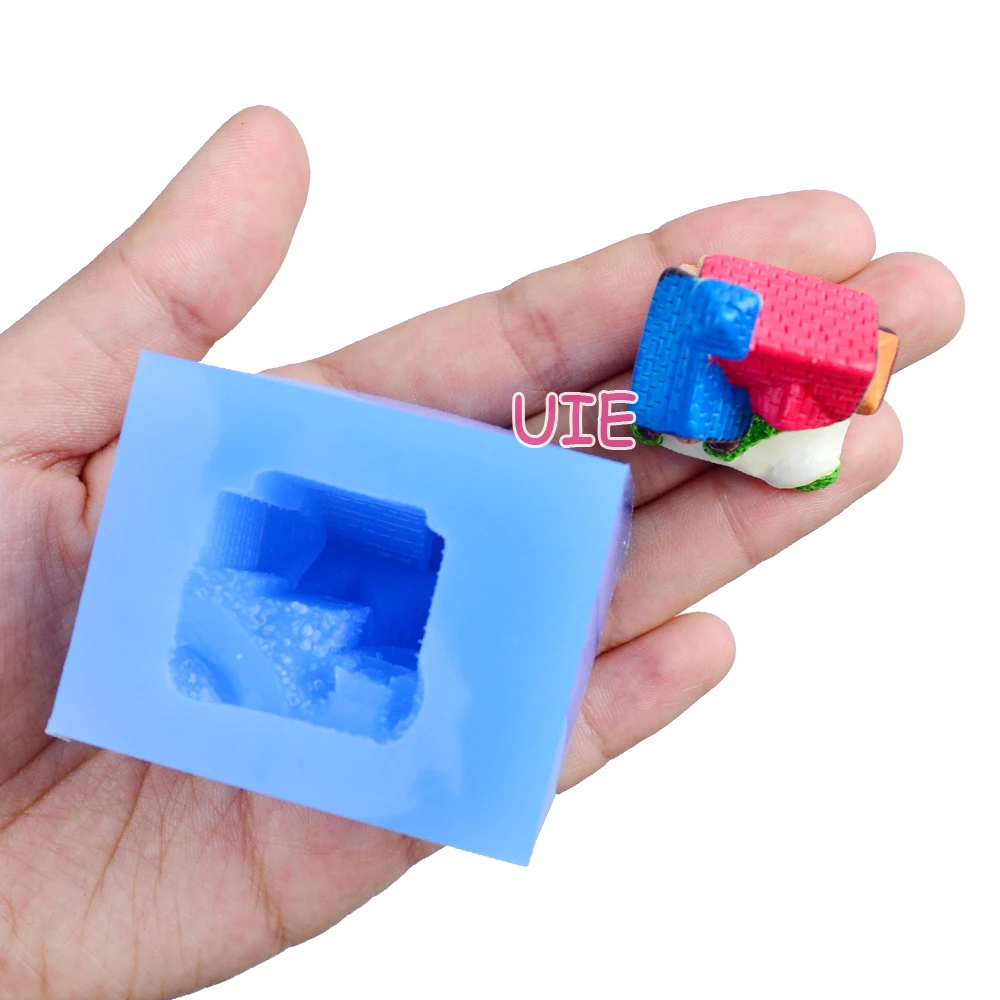FYL334U 3D форма для дома силиконовая форма-Фондант украшения торта шоколадные
