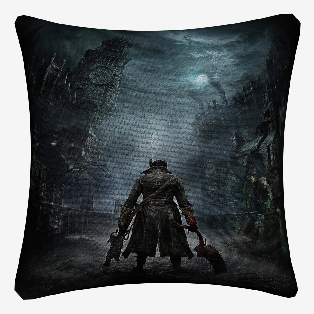 Bloodborne Темный Охотник игра декоративное хлопковое белье Наволочка на подушку