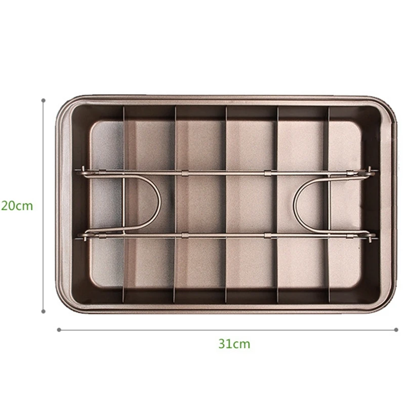 18 полость сковорода для торта антипригарная квадратная форма хлеба Сковорода Из