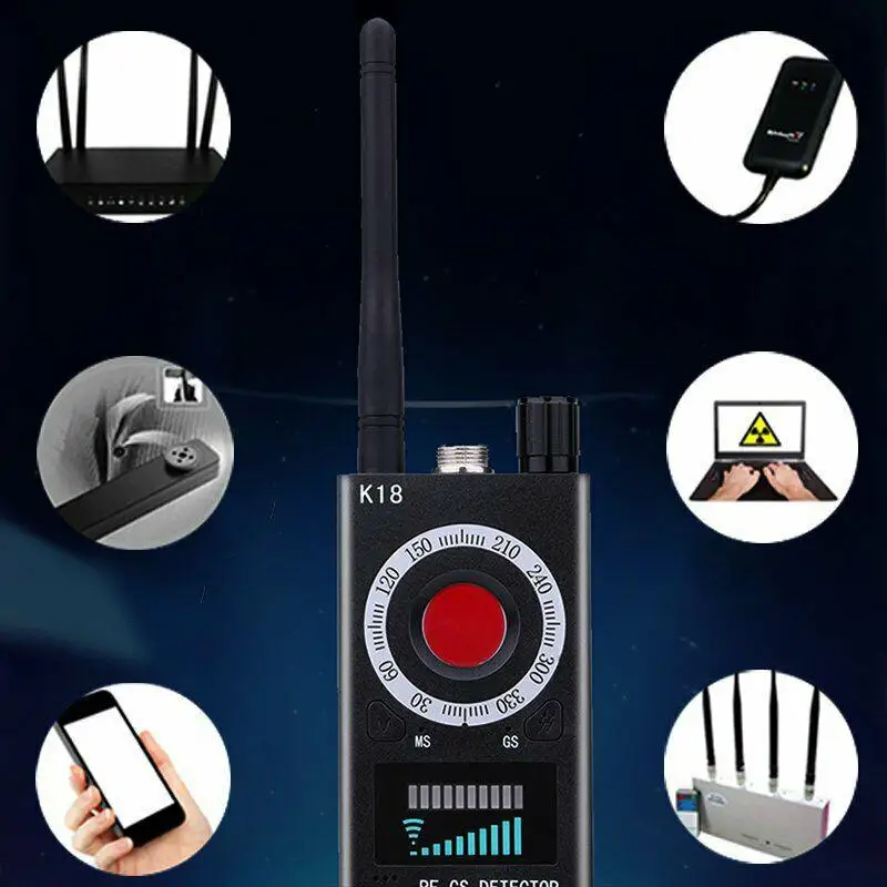 K18 Многофункциональный антиcandid детектор камера GSM аудио Обнаружение ошибок GPS