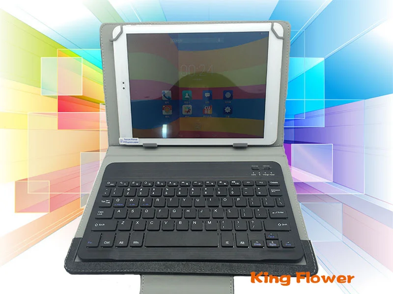 

Local Language Wireless Bluetooth Keyboard Cover Case For ALCATEL 3T 10.1 Tablet PC,10.1" Protective Cover Case With 4 Gifts