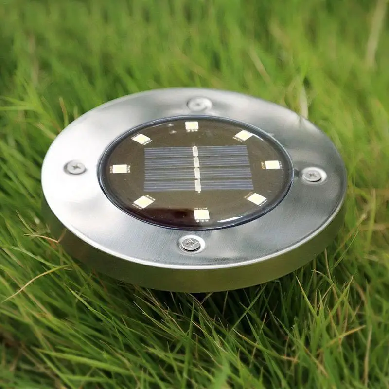 Kaigelin 8LED солнечный свет утопленный под землей водонепроницаемый уличный газон