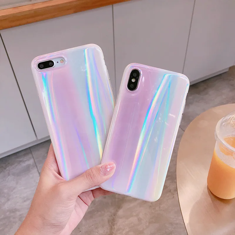 Роскошный Розовый Блестящий корейский чехол для телефона iPhone X Xsmax XR 7 Puls 6 6S 8 чехлы