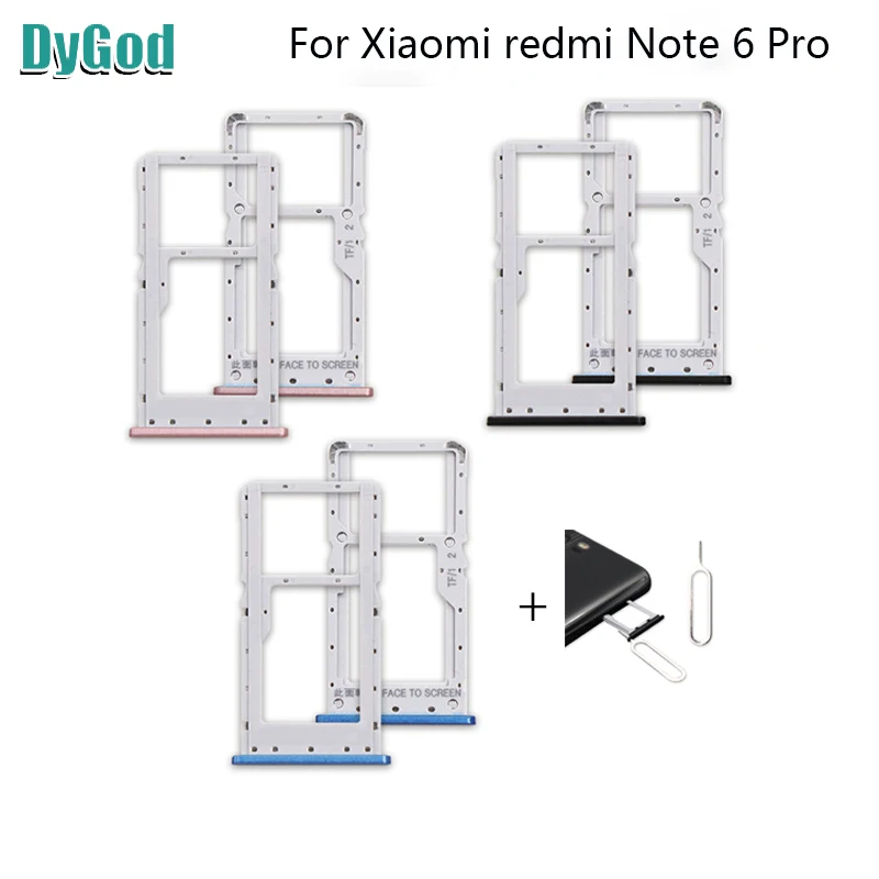 Держатель для Sim-карты Xiaomi redmi Note 6 Pro лоток слот карт Аксессуары мобильных