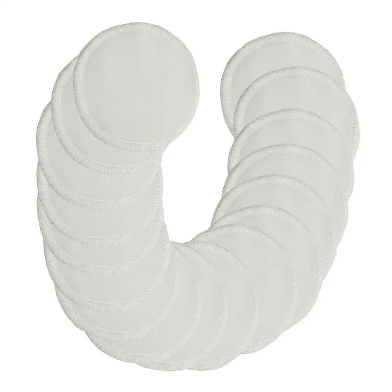 16 шт 8 см двухслойные подушечки для снятия макияжа безопасные натуральные