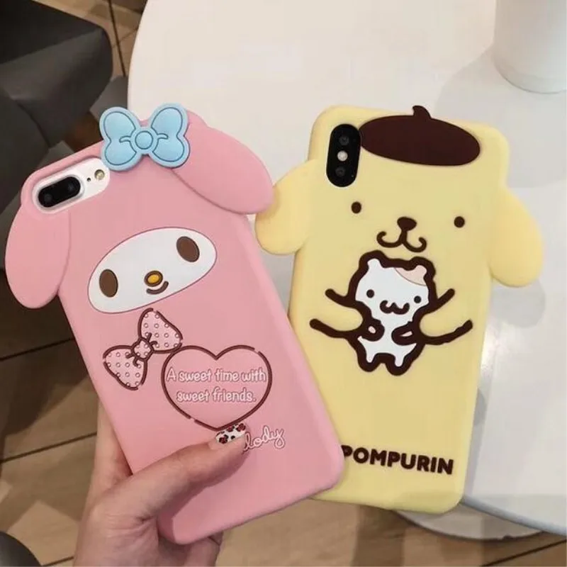 Милый мультяшный пудинг собака Большое Ухо Pet чехол для телефона iphone X 8 7 6 Мягкий