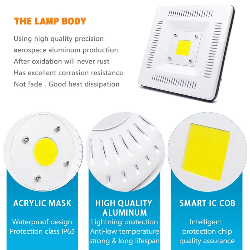 

50W COB Simple floodlight High lumens bright Flood Light 220V 230V LED Spotlight Refletor Outdoor Lighting Gargen Lamp newest