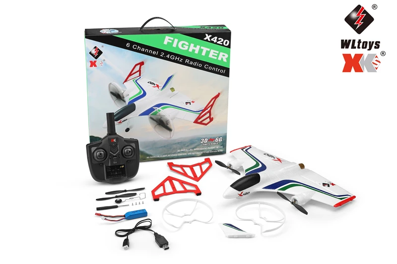 Новый WLtoys XK X420 X520 Rc самолет 6ch 3d/6g взлет и посадка трюк Дрон Квадрокоптер