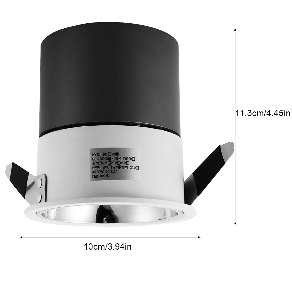 Светодиодный потолочный светильник COB встраиваемые точечные светильники для