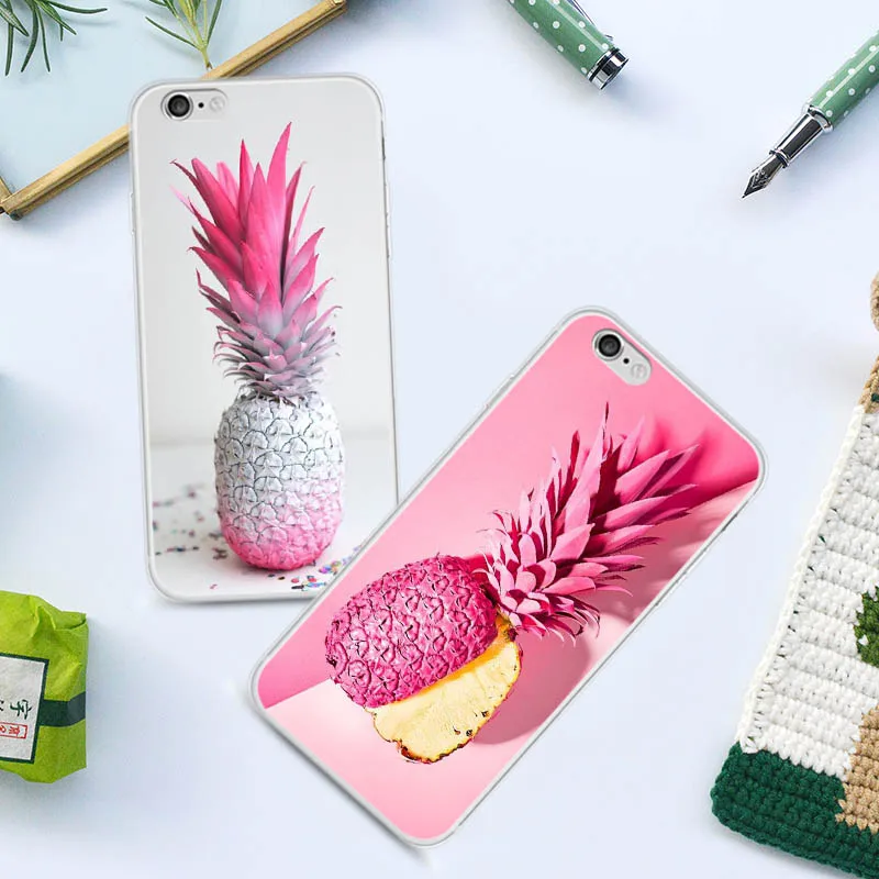 Чехол KISSCASE с рисунком ананаса для huawei P20 P10 P9 P8 Lite Honor 9 8 милые фрукты мягкий