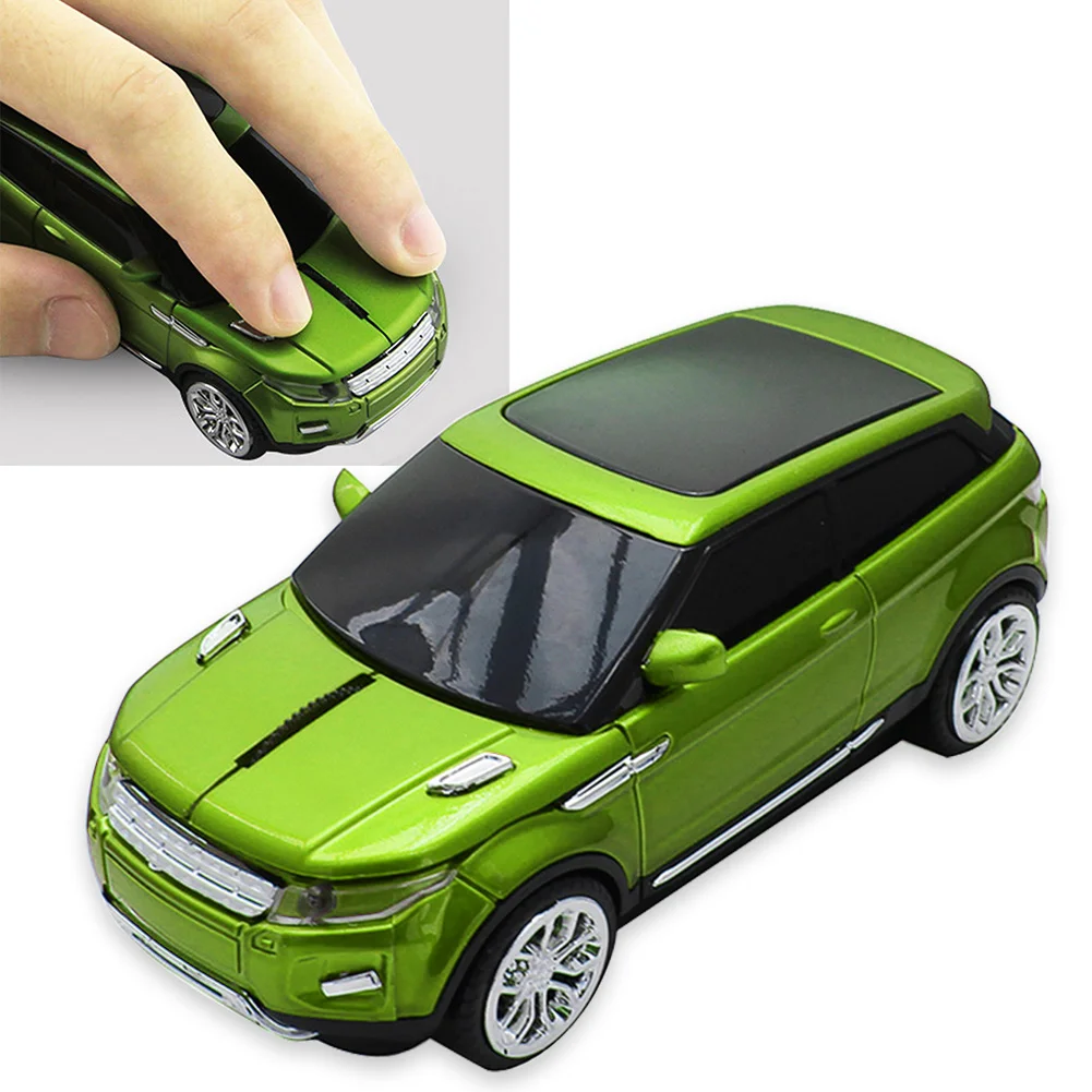2,4 ГГц для ПК, планшета, мышь, 3D оптическая эргономичная игровая Автомобильная форма, беспроводной светодиодный светильник с usb-приемником, для дома и офиса, высокая точность
