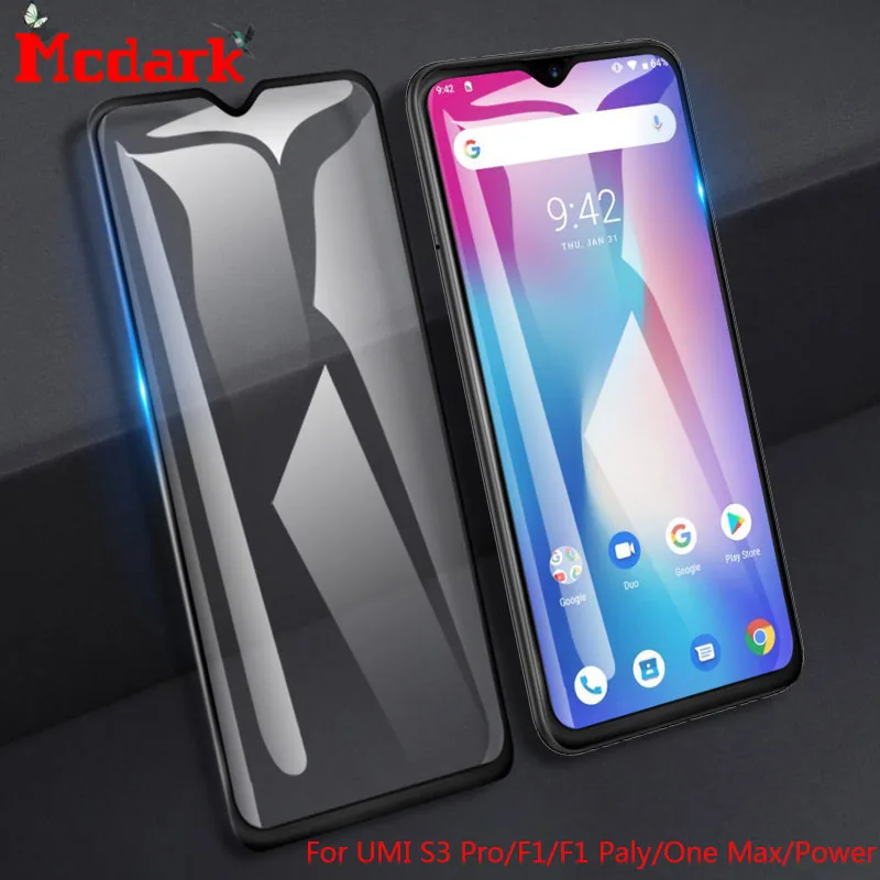 2.5D 9H закаленное стекло для Umidigi UMI S3 Pro F1 Paly One Max PowerPower защита экрана 6 3 дюймов на