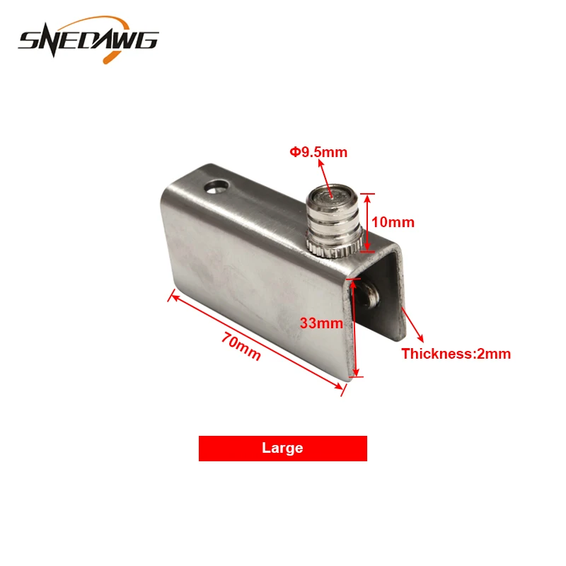 2pcs Stainless Steel Glass Hinge Fit 8-10mm Thickness Pivot Display Cabinet Clip Showcase with Shaft | Обустройство дома