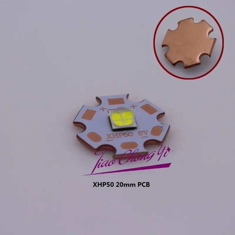Светодиодный излучатель CREE XHP70 XHP50 6 в 12 В + 1 модель 5 светодиодный источник питания