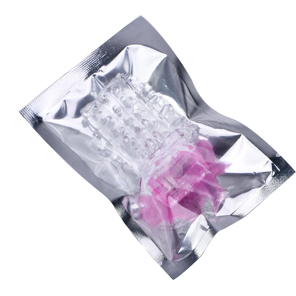 Палец G-spot Массажер Вибраторы рукавный презерватив удовольствие клитор