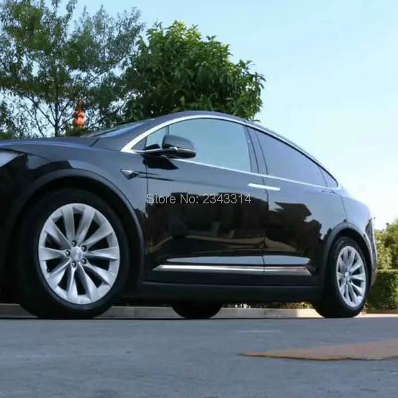 Для 2017 2019 Tesla модель X Бортовая дверь abs корпус литья отделка Защитная полоска